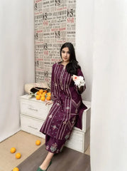 2pc Embroidery lawn SE 608