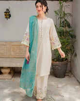 Eid special 3pc emb lawn ES 508