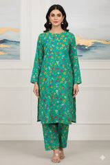 2 Pcs Unstitched Digital Print Suit J-056