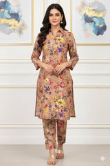 2 Pcs Unstitched Digital Print Suit J-0561