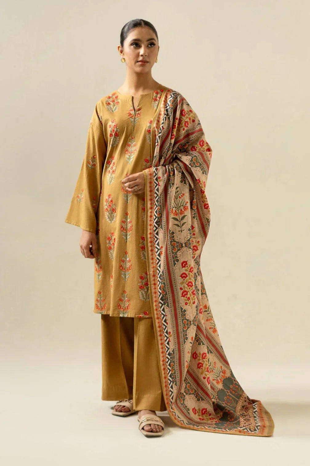 Eid special 3pc emb lawn ES 504