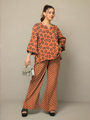 2 Pcs Unstitched Digital Print Suit J-031