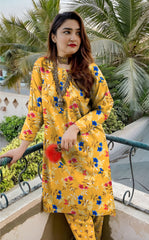 2 Pcs Unstitched Digital Print Suit J-021
