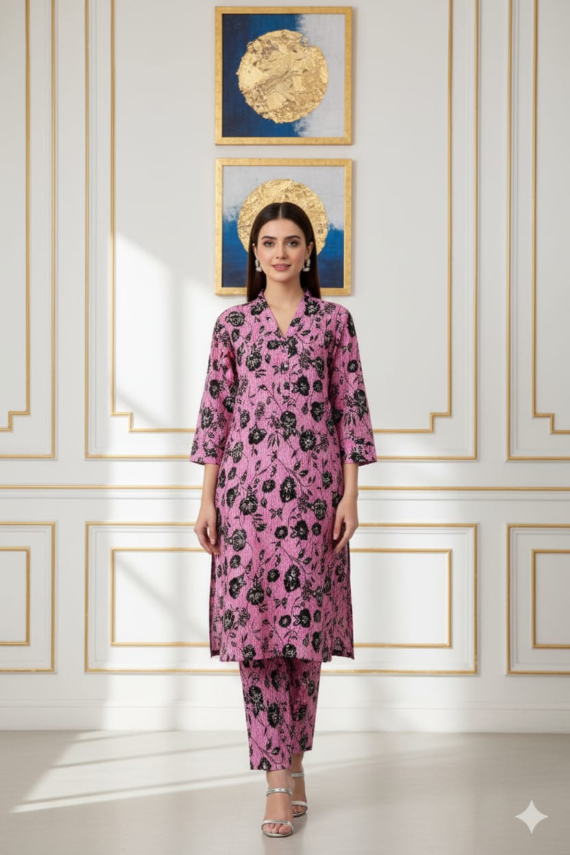 2 Pcs Unstitched Digital Print Suit J-0626