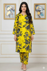 2 Pcs Unstitched Digital Print Suit J-0606