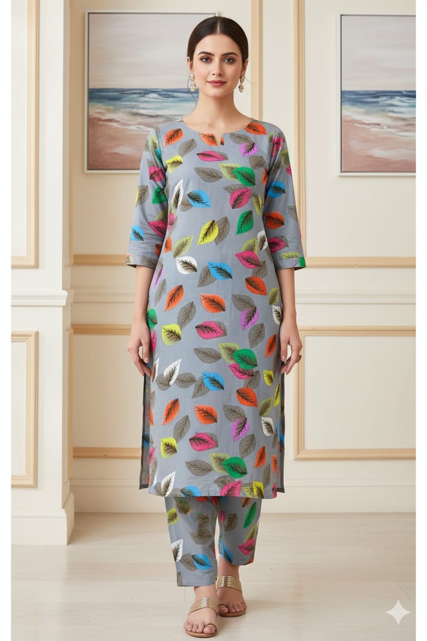 2 Pcs Unstitched Digital Print Suit J-0597