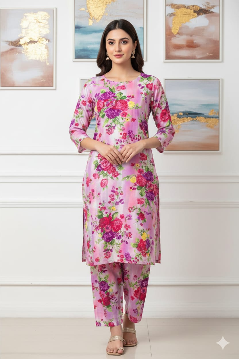 2 Pcs Unstitched Digital Print Suit J-0585