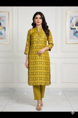 2 Pcs Unstitched jacuard Suit J-0638