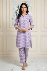 2 Pcs Unstitched jacuard Suit J-0636